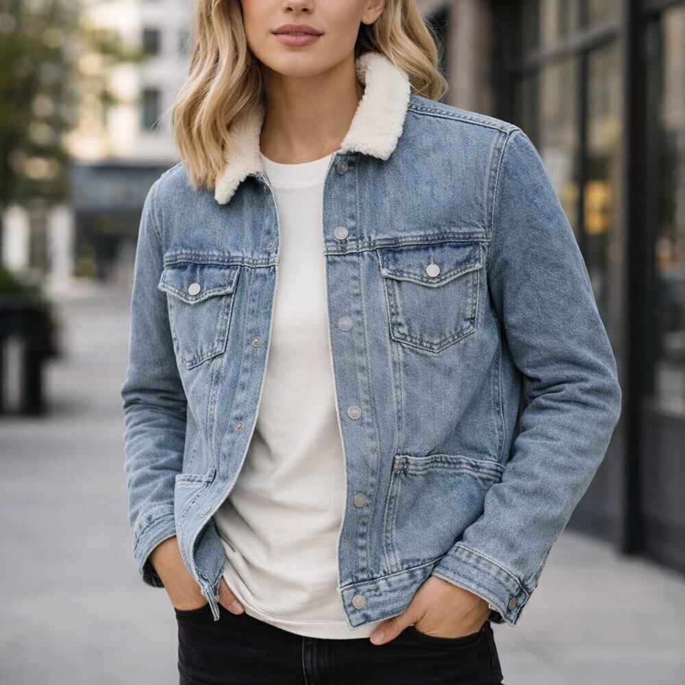 Top Shop Denim Jacket - Picture 1 of 9